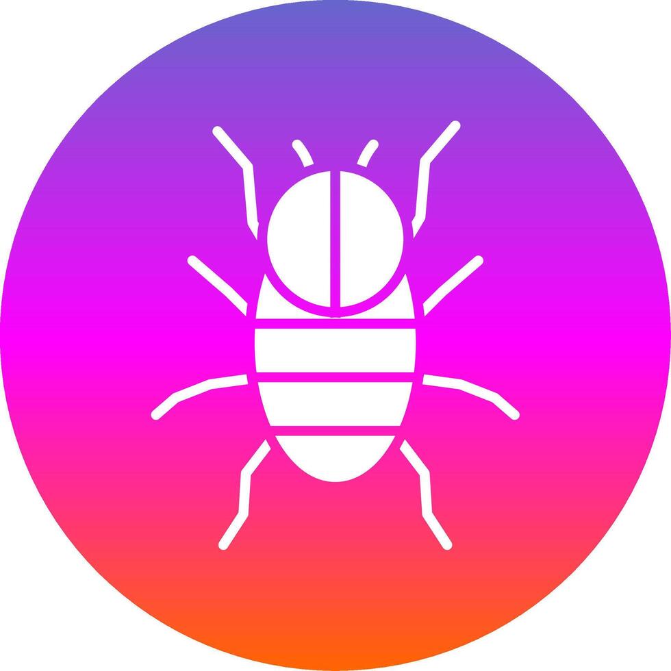 Spider Glyph Gradient Circle Icon Design vector