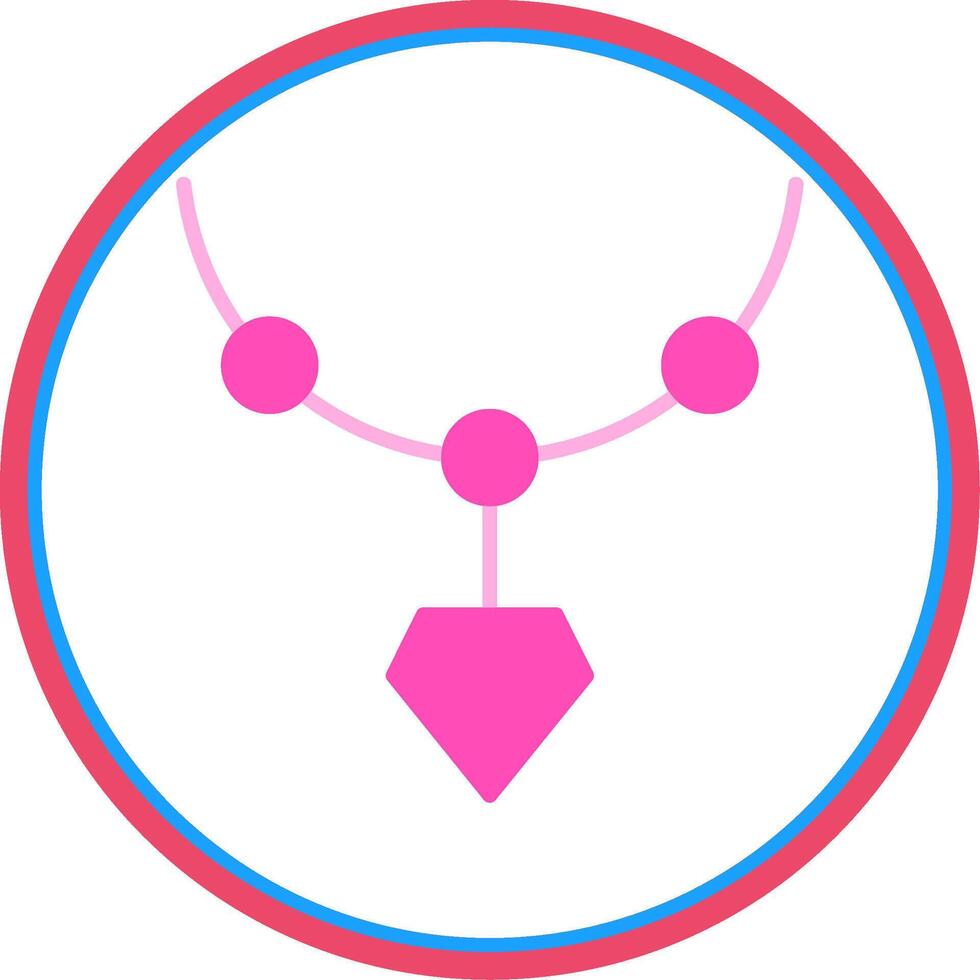 Locket Flat Circle Icon vector