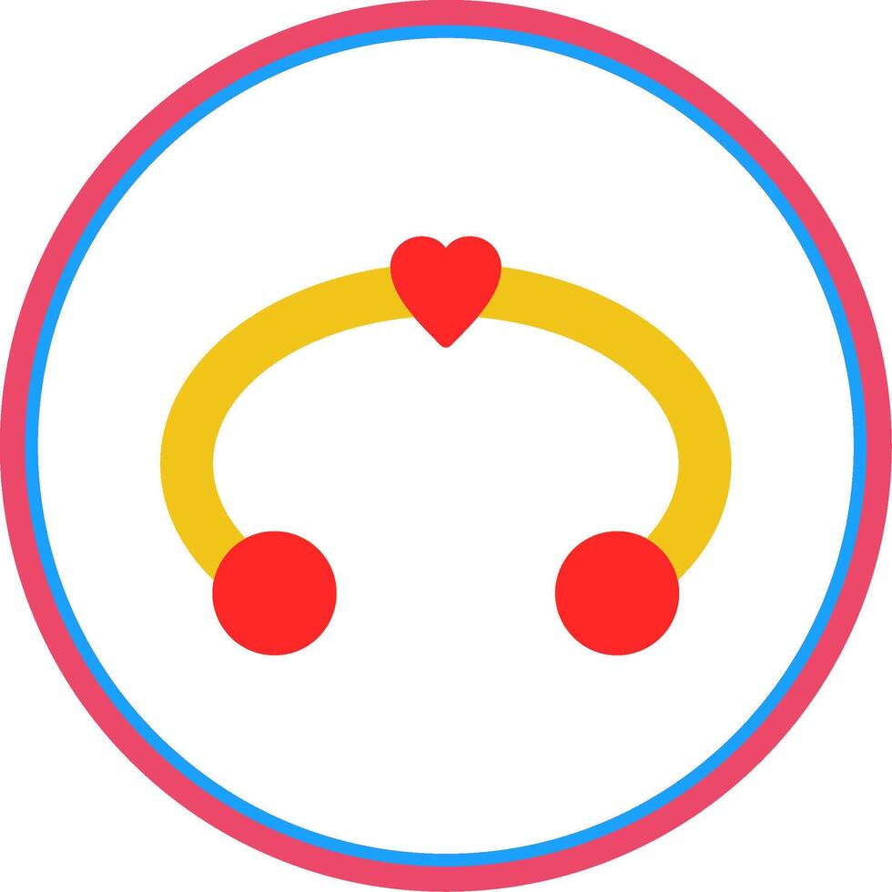Bracelet Flat Circle Icon vector