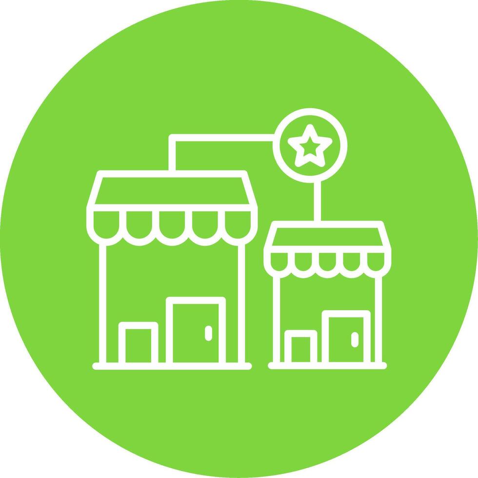 Franchise Multi Color Circle Icon vector