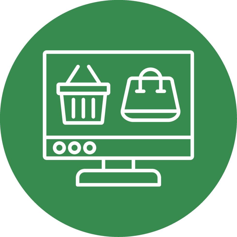 OnMulti Color Circle Shopping Multi Color Circle Icon vector