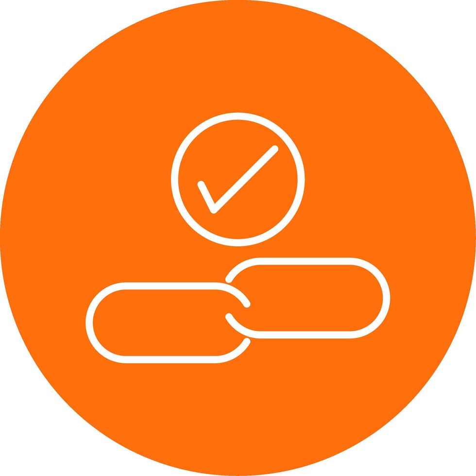 Backlink Checker Multi Color Circle Icon vector