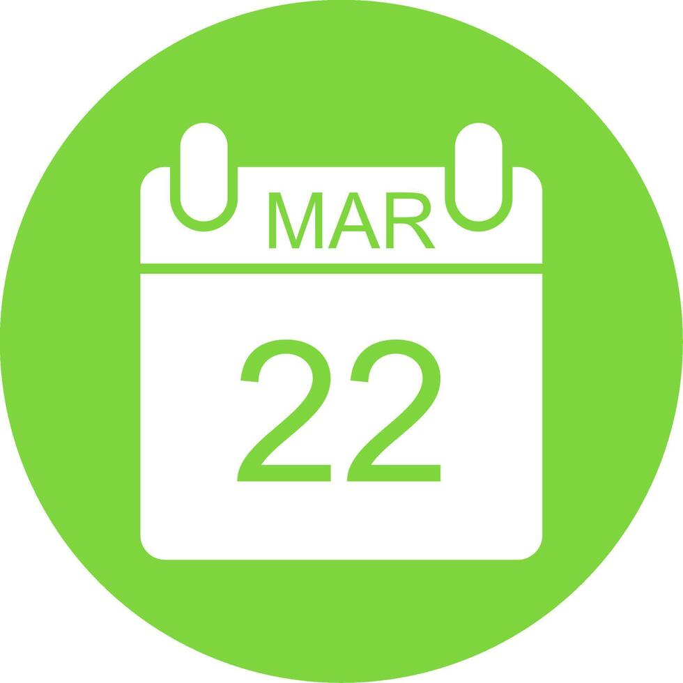 March Multi Color Circle Icon vector