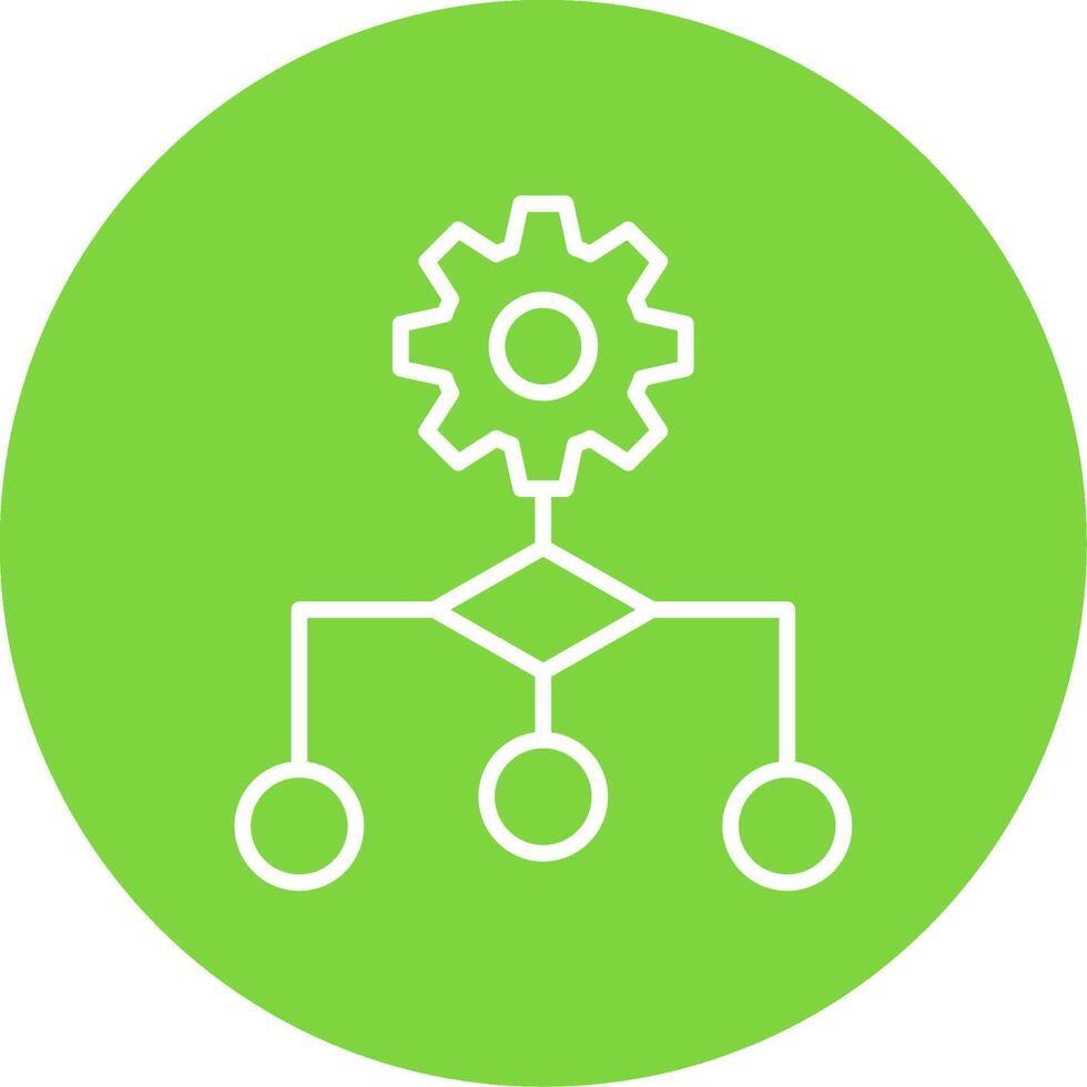 Algorithm Multi Color Circle Icon vector