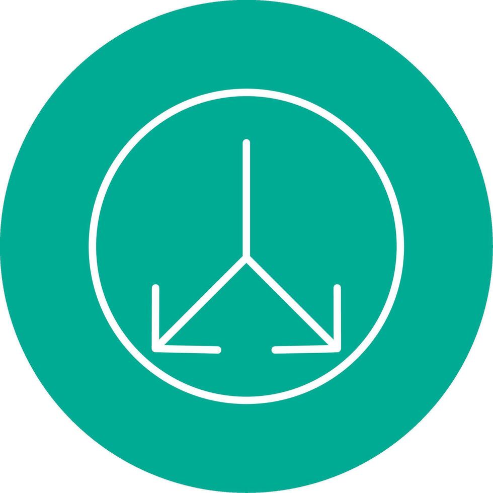 Split Multi Color Circle Icon vector
