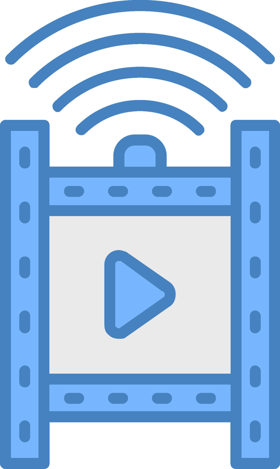 Film Line Filled Blue Icon 43587796 Vector Art at Vecteezy