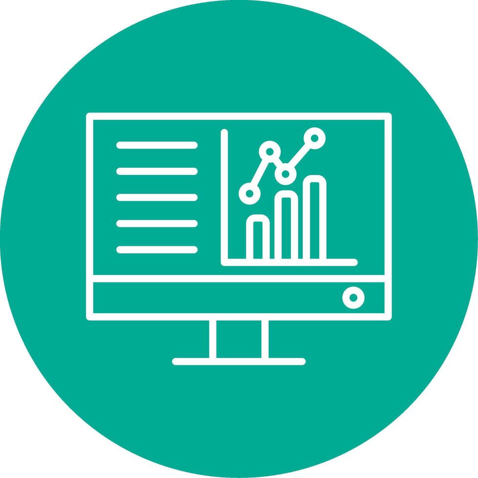 Dashboard Multi Color Circle Icon vector