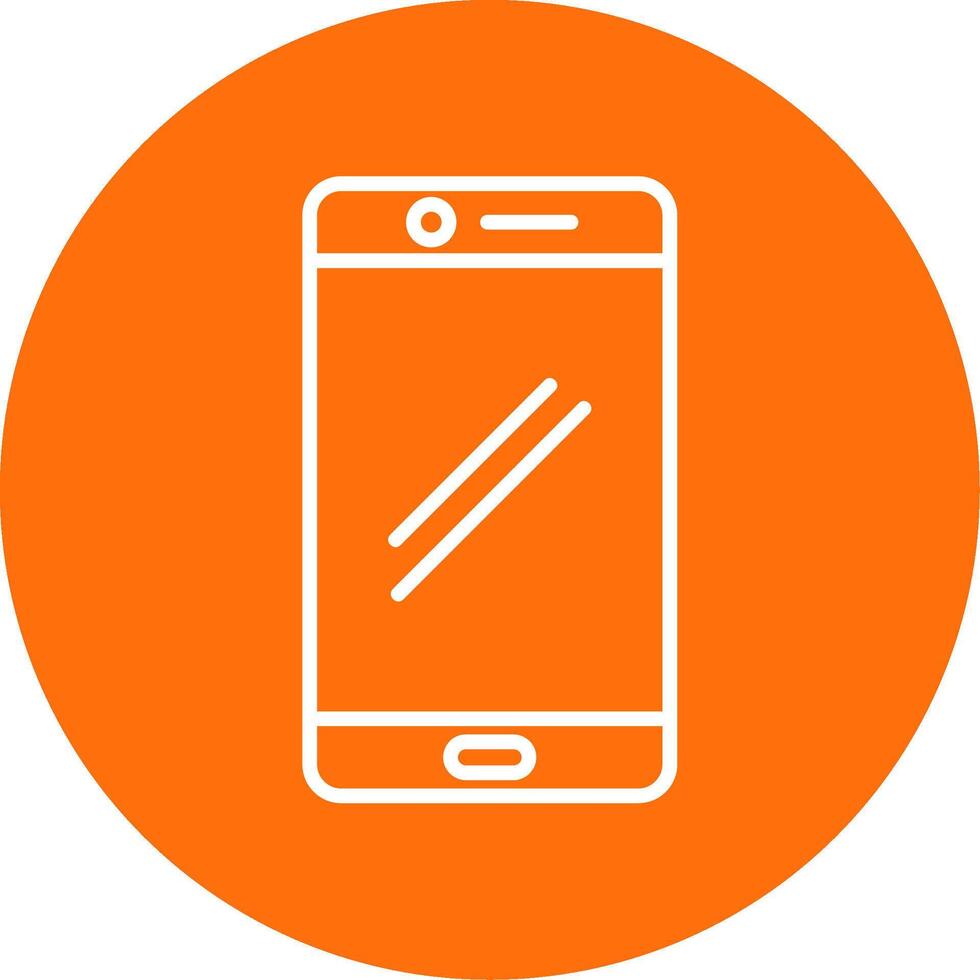 Smart phone Multi Color Circle Icon vector