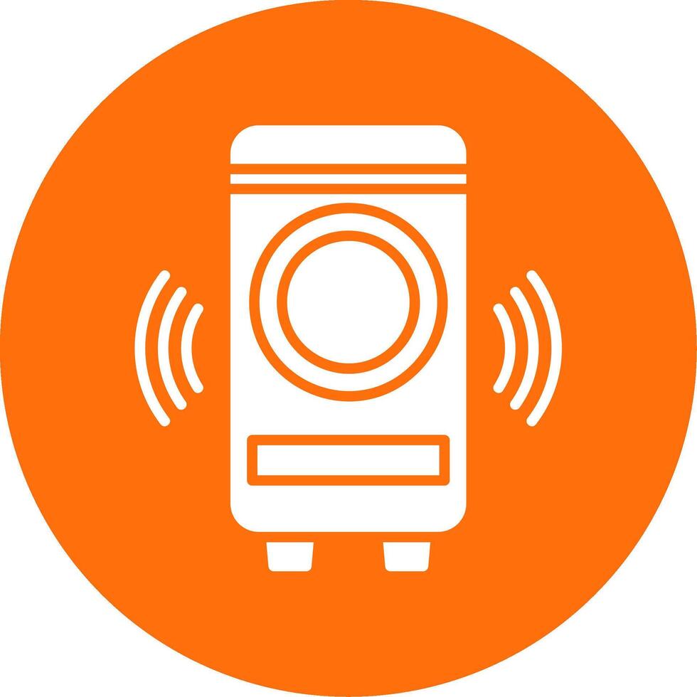 Woofer Multi Color Circle Icon vector