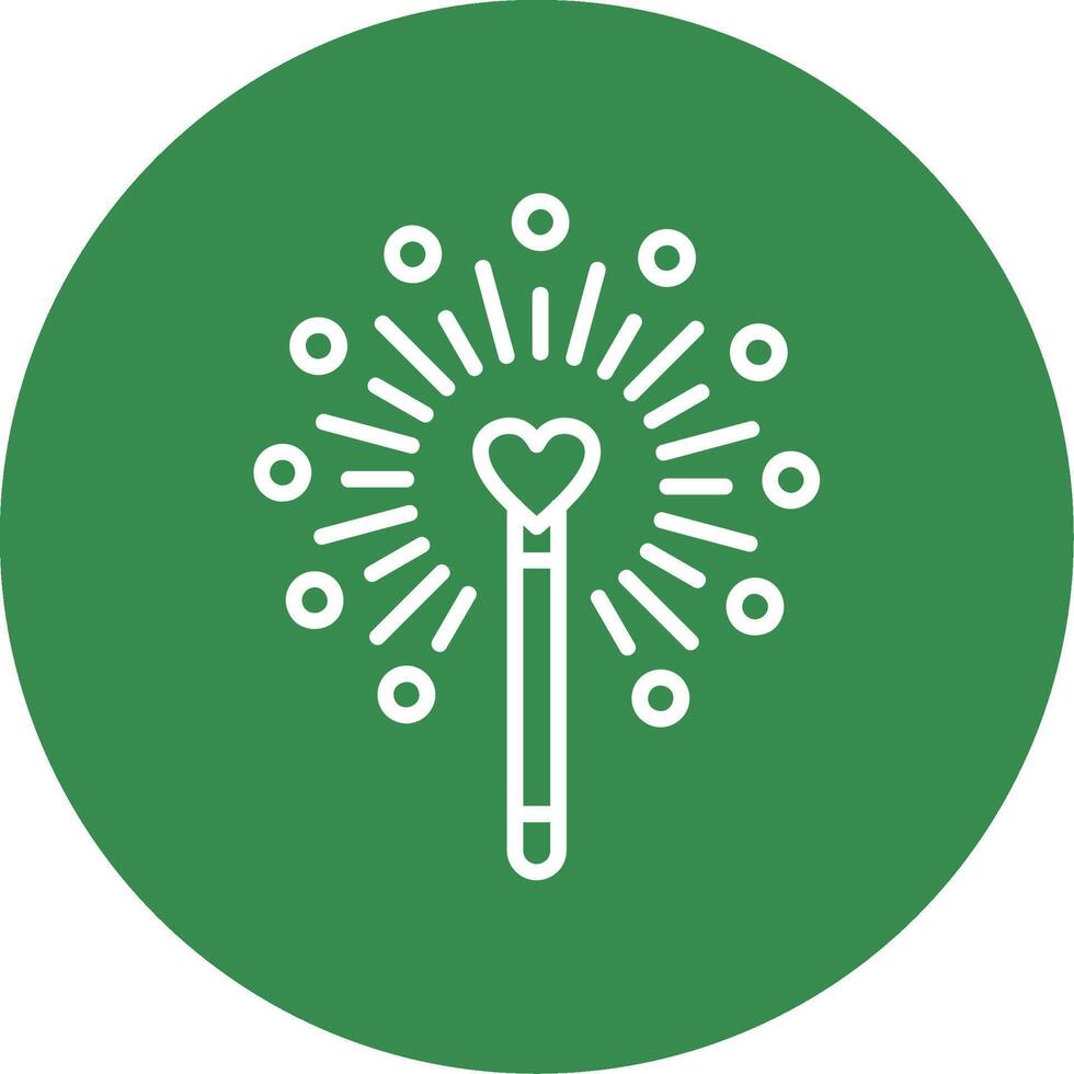 Magic Wand Multi Color Circle Icon vector