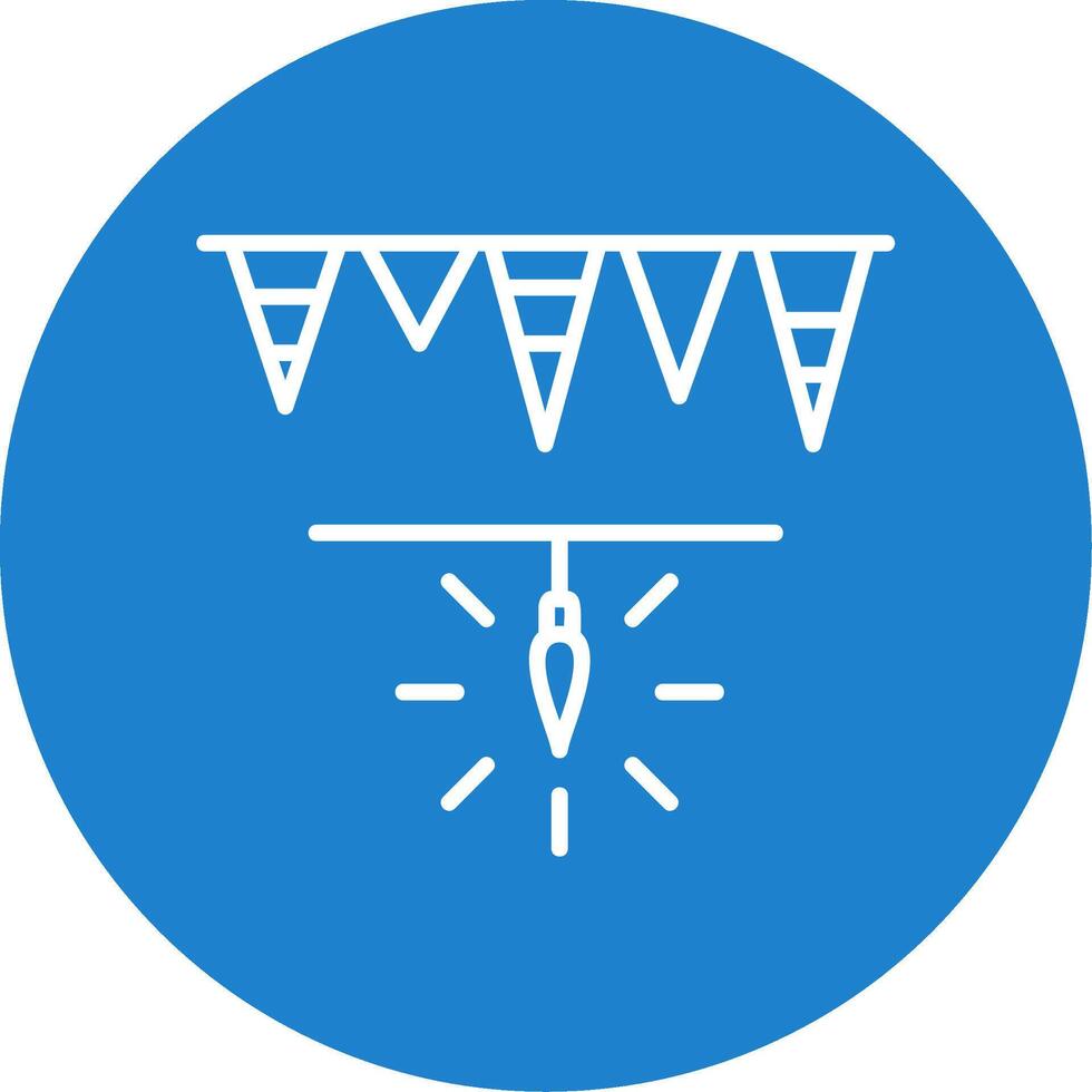 Garlands Multi Color Circle Icon vector