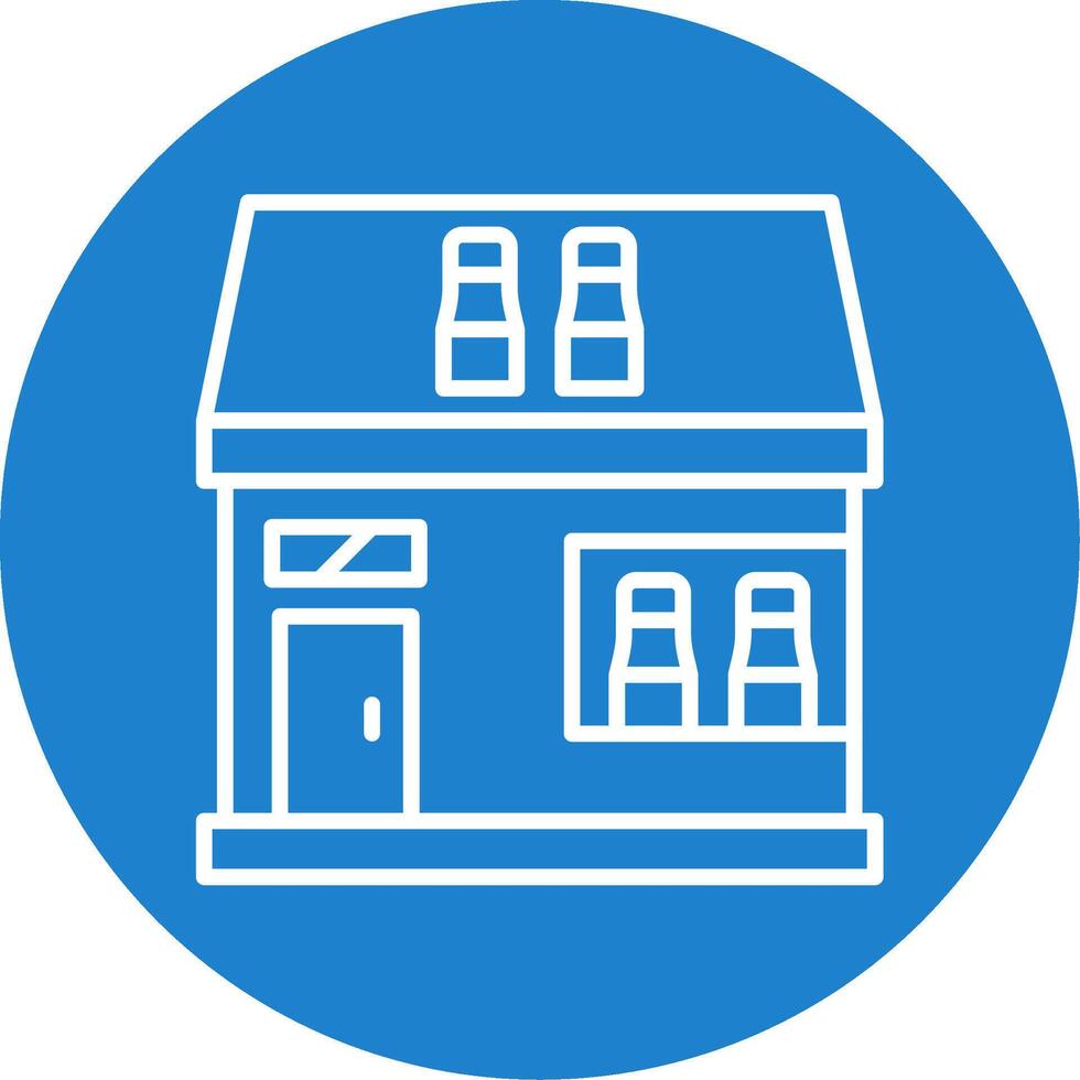Off License Multi Color Circle Icon vector