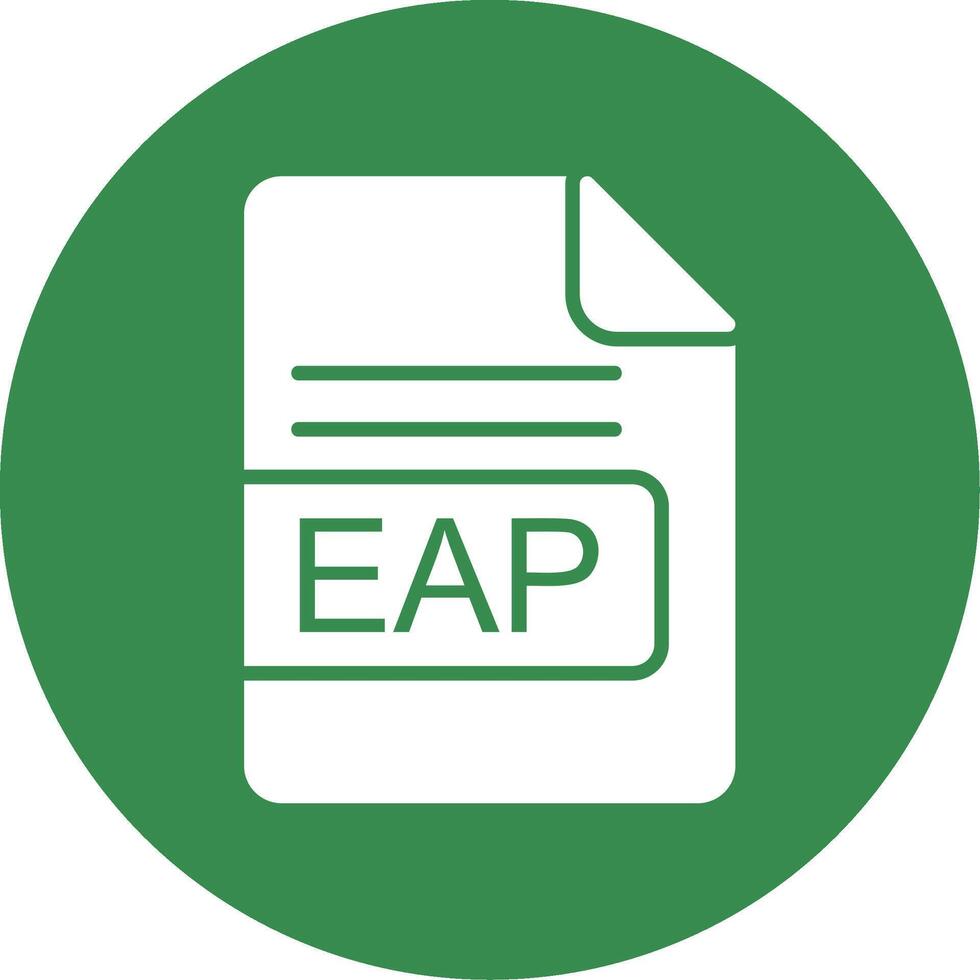 EAP File Format Multi Color Circle Icon vector