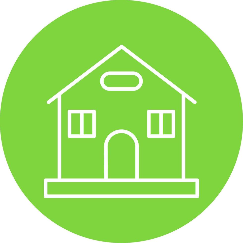 Home Multi Color Circle Icon vector