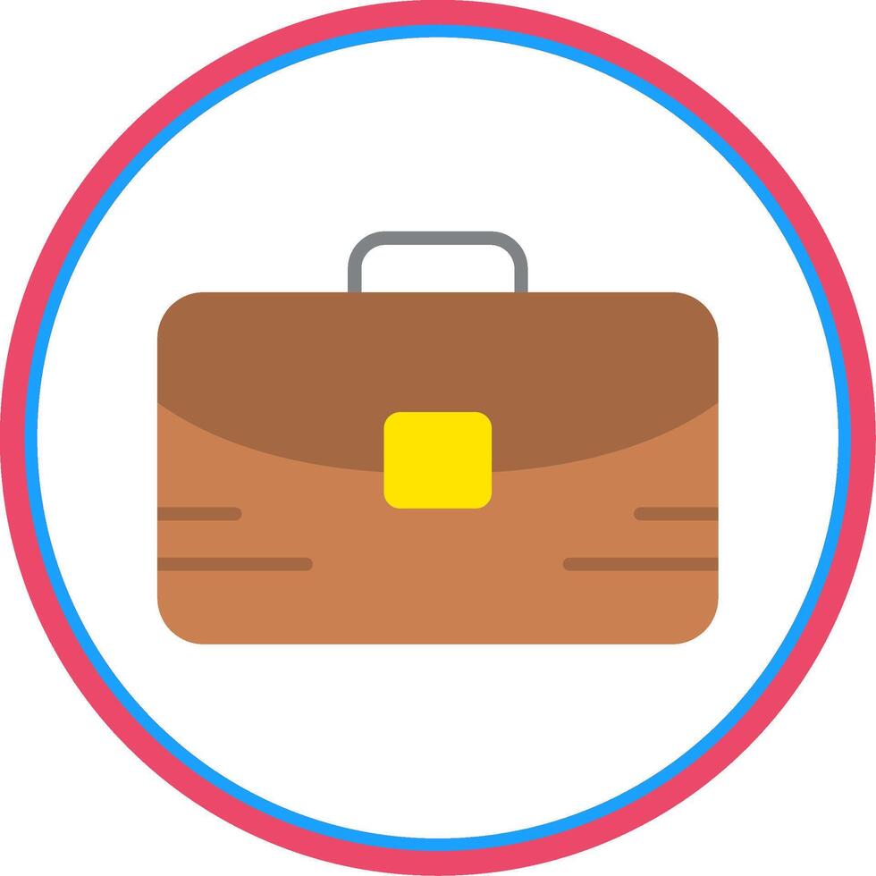 Portfolio Flat Circle Icon vector