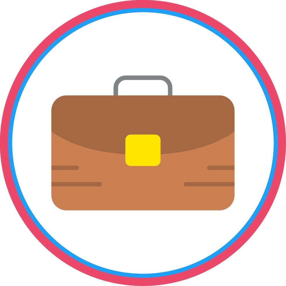 Portfolio Flat Circle Icon vector