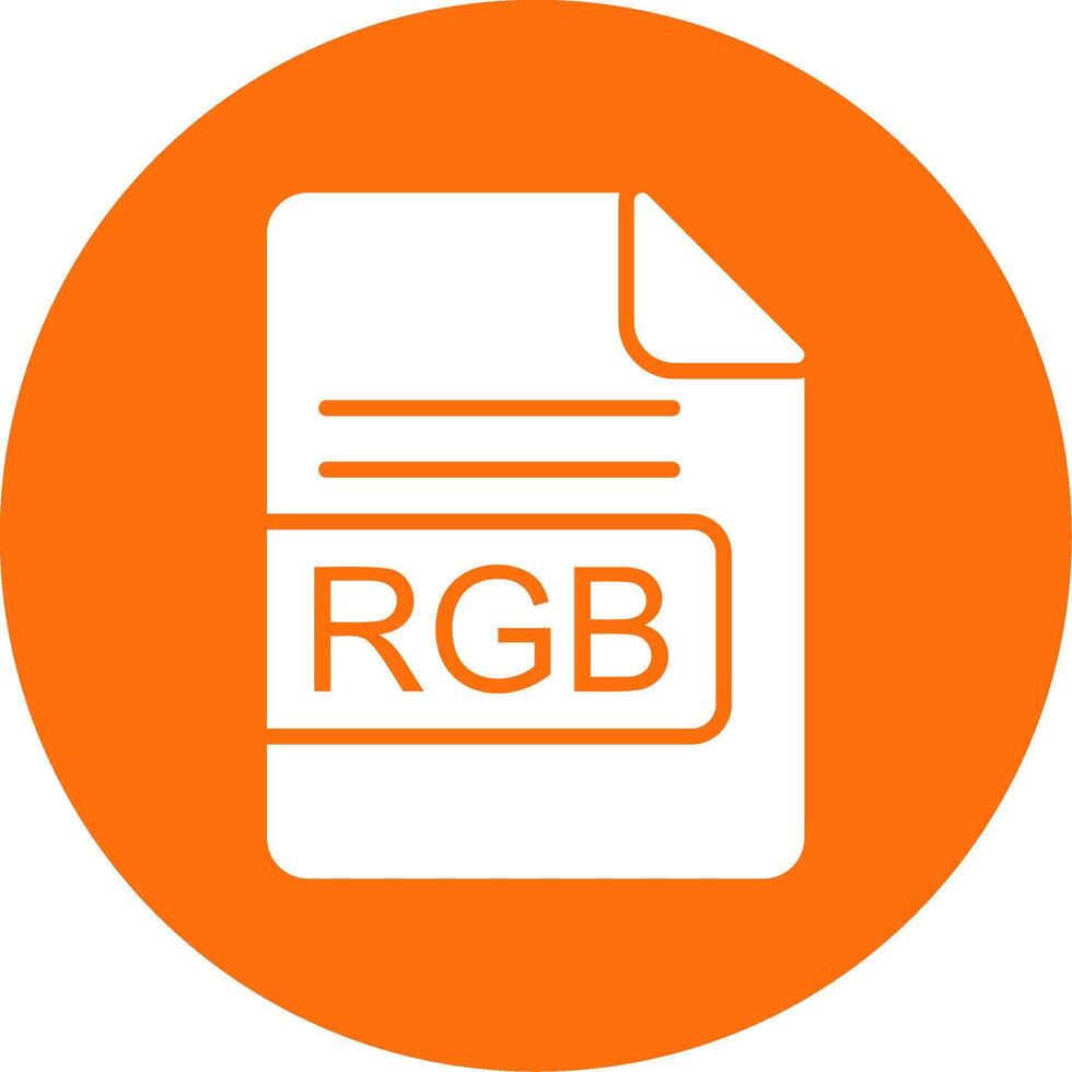 RGB File Format Multi Color Circle Icon vector