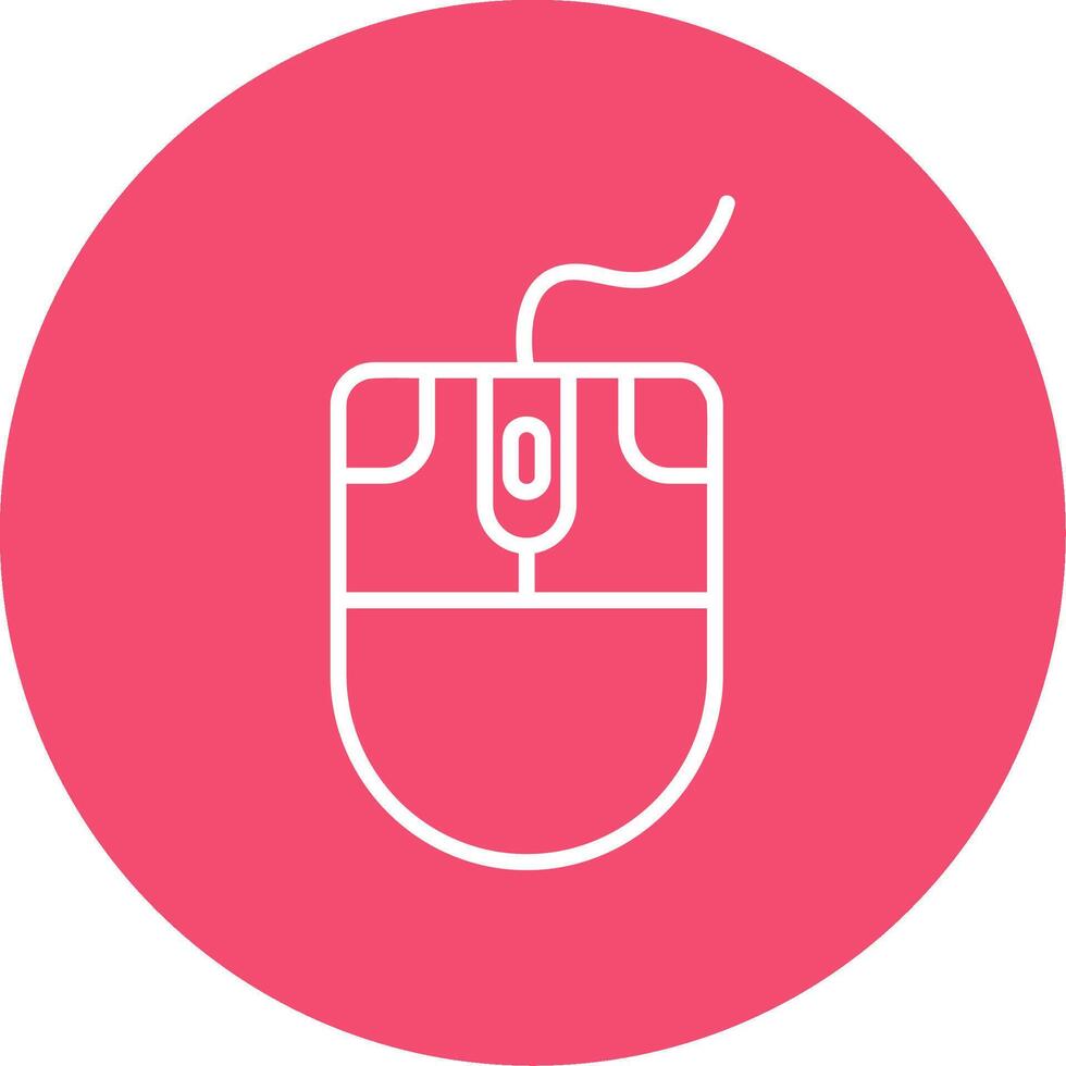 Mouse Multi Color Circle Icon vector