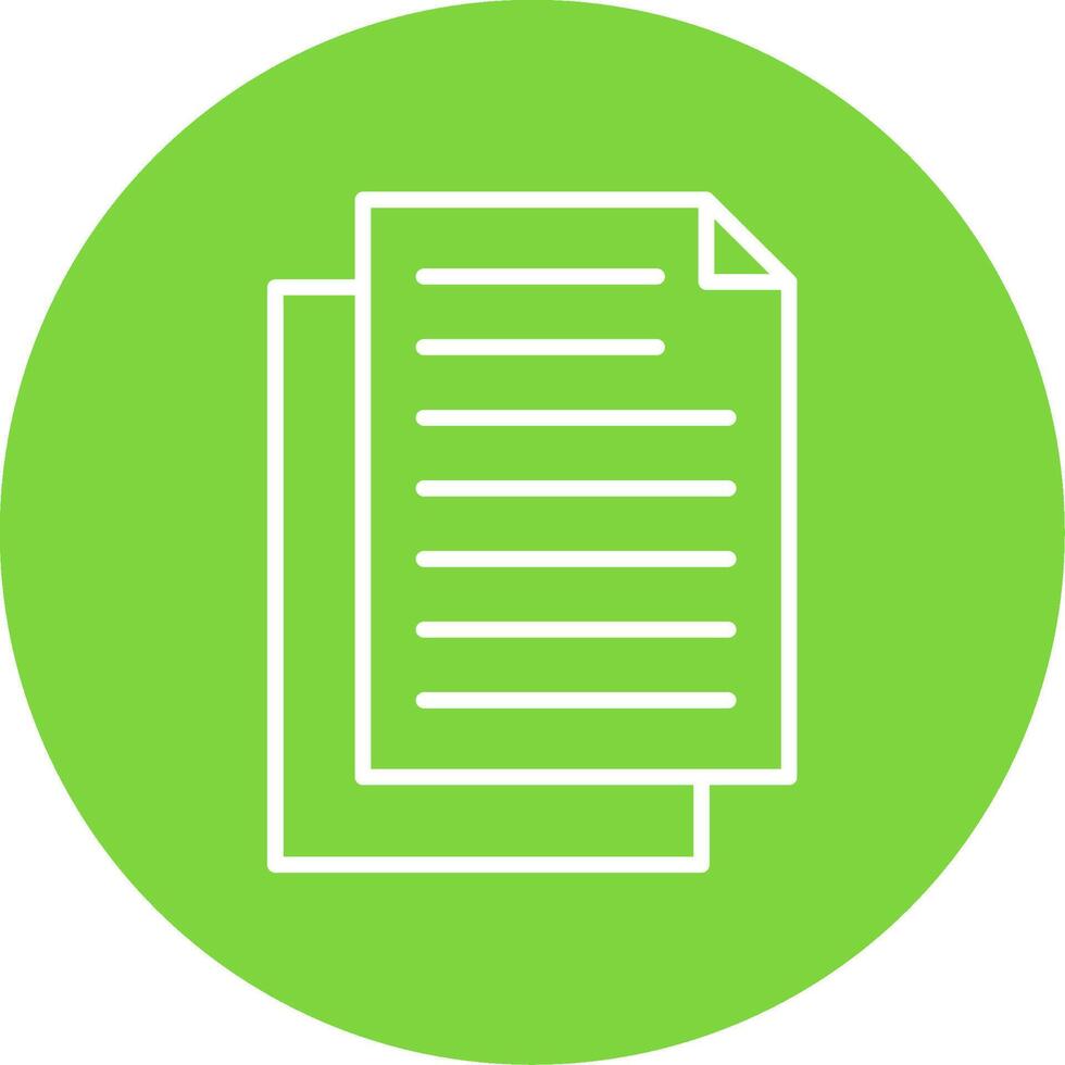 Document Multi Color Circle Icon vector