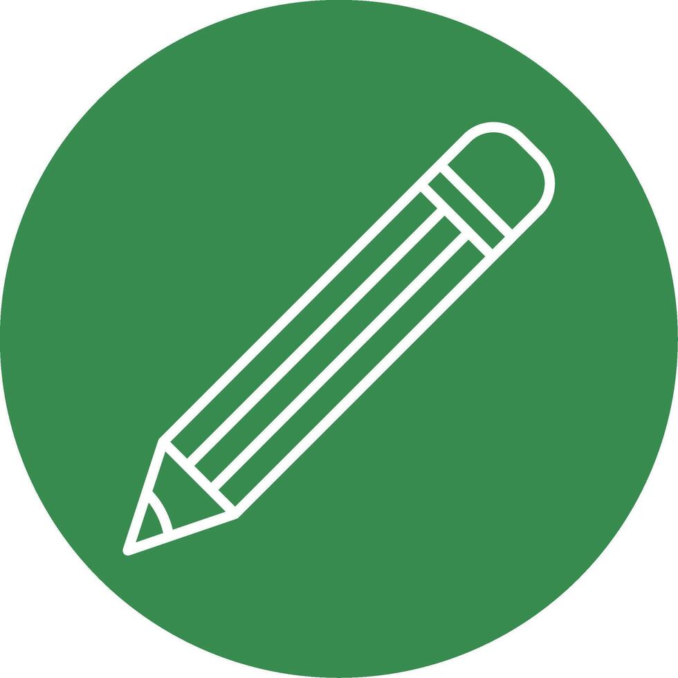 Pencil Multi Color Circle Icon vector