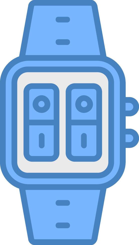 Switches Line Filled Blue Icon vector