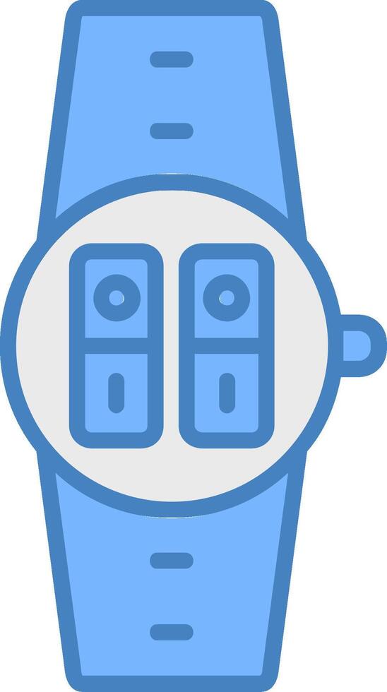 Switches Line Filled Blue Icon vector