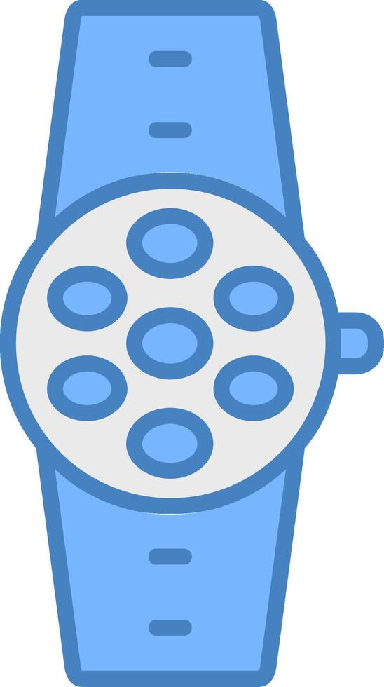 Apps Line Filled Blue Icon vector