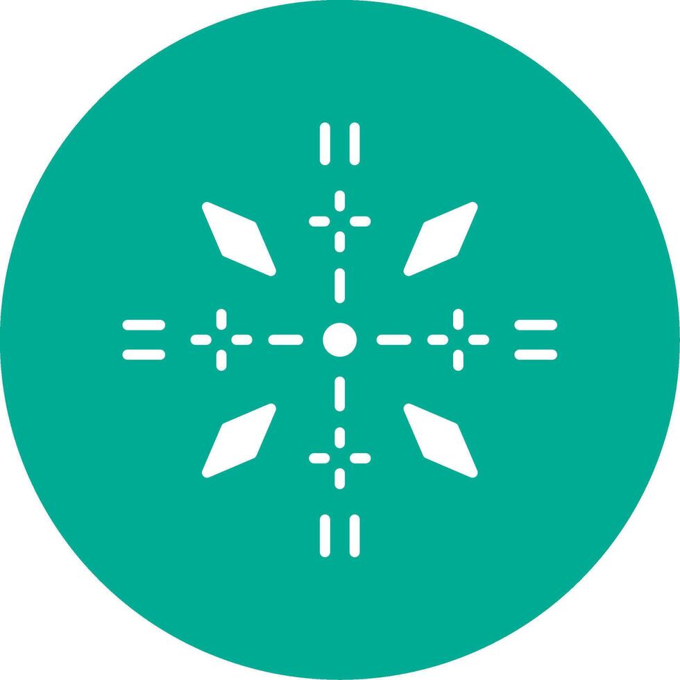 Firework Multi Color Circle Icon vector
