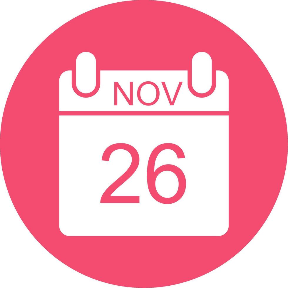 November Multi Color Circle Icon vector