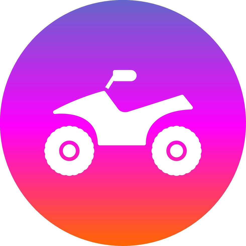 Quad Glyph Gradient Circle Icon Design vector