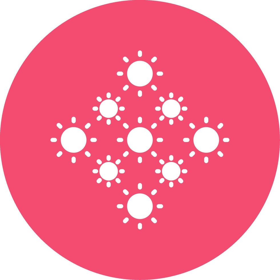 Lights Multi Color Circle Icon vector