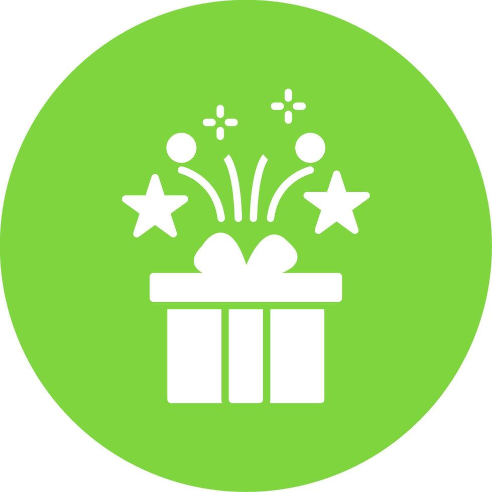 Gifts Multi Color Circle Icon vector