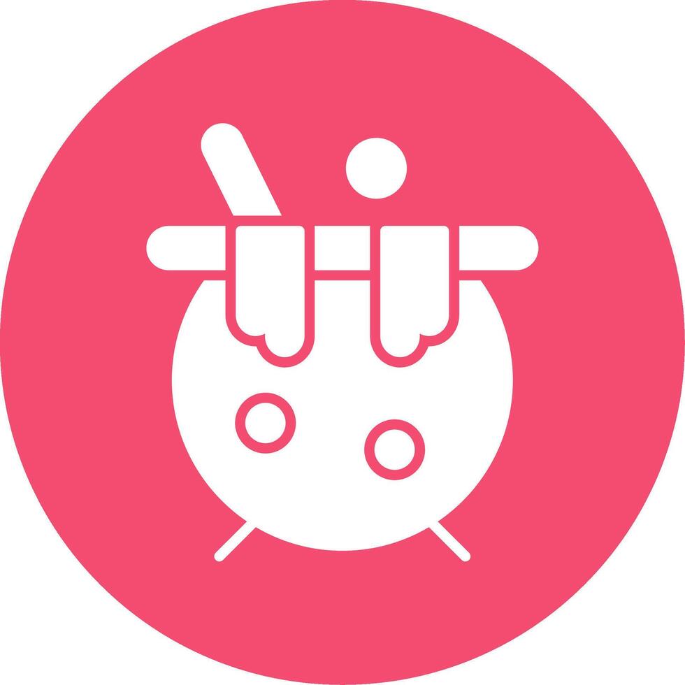 Cauldron Multi Color Circle Icon vector