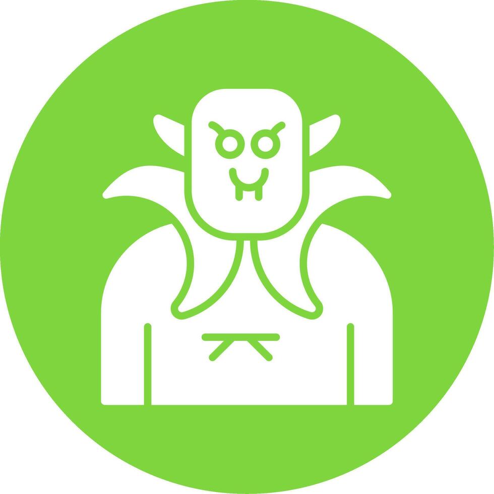 Vampire Multi Color Circle Icon vector