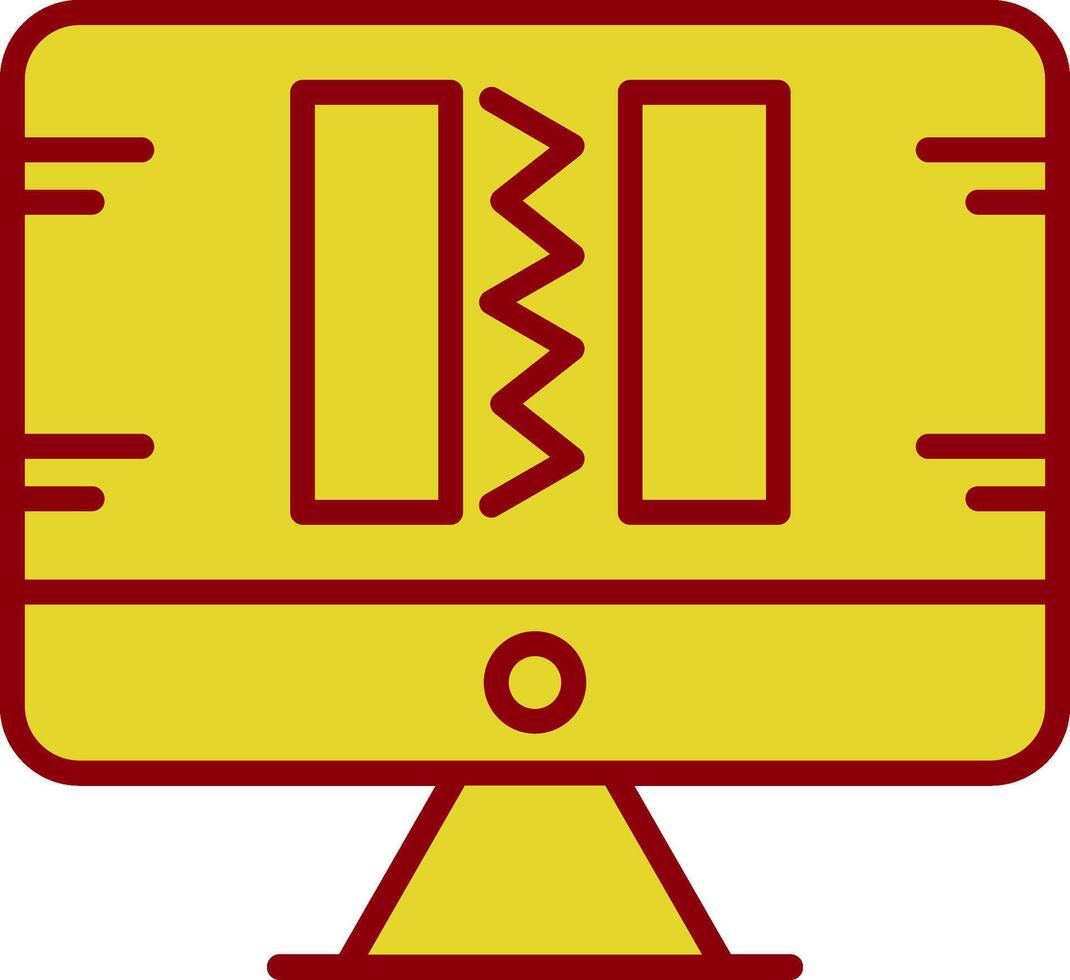 Broken Code Vintage Icon Design vector