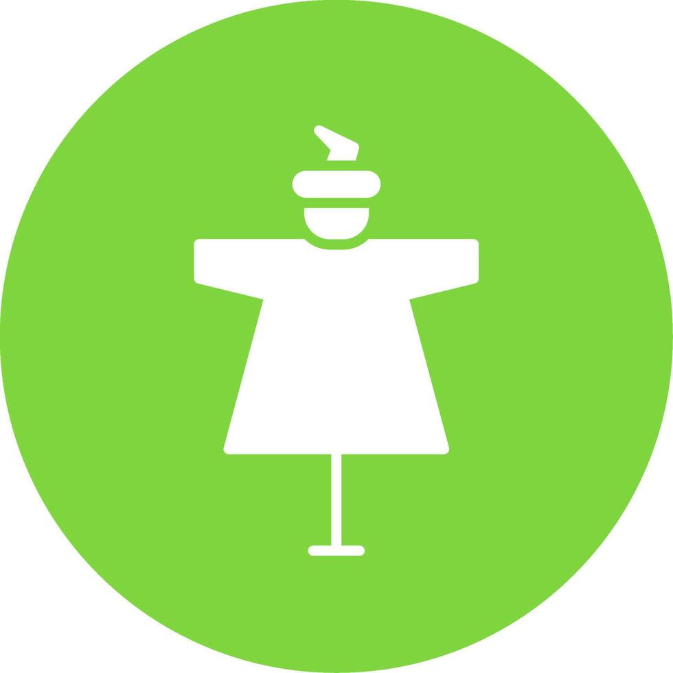 Scarecrow Multi Color Circle Icon vector
