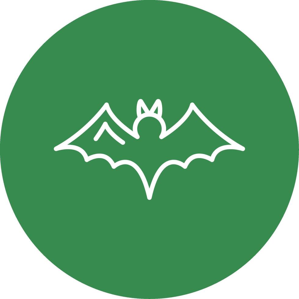 Bat Multi Color Circle Icon vector