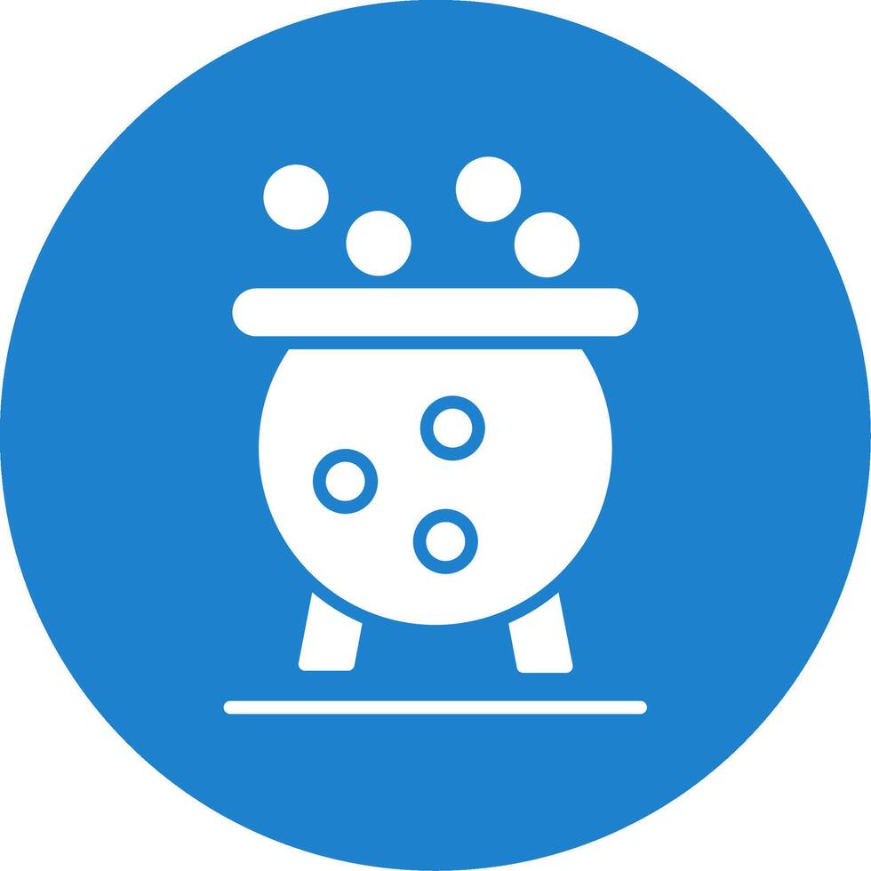 Cauldron Multi Color Circle Icon vector