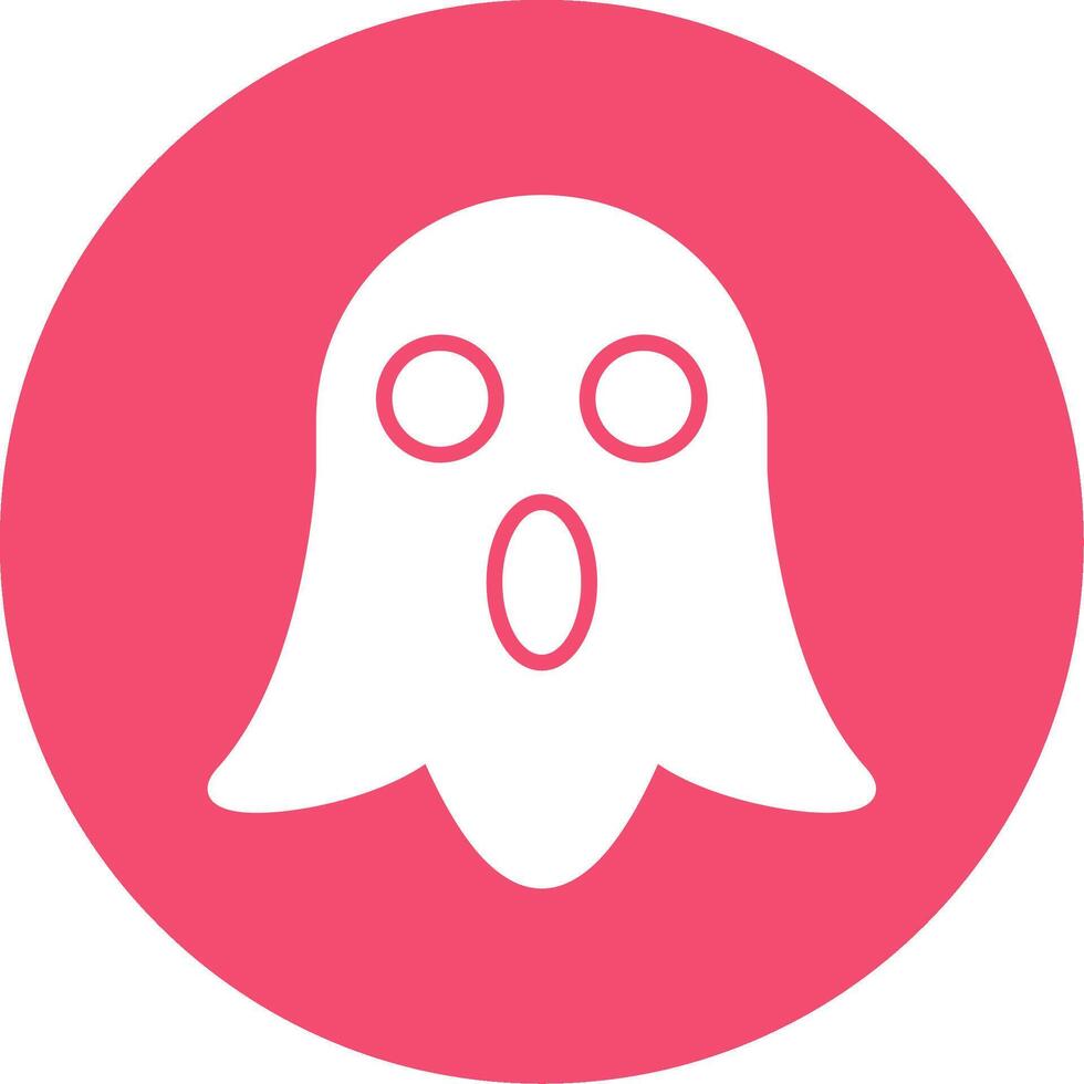 Ghost Multi Color Circle Icon vector