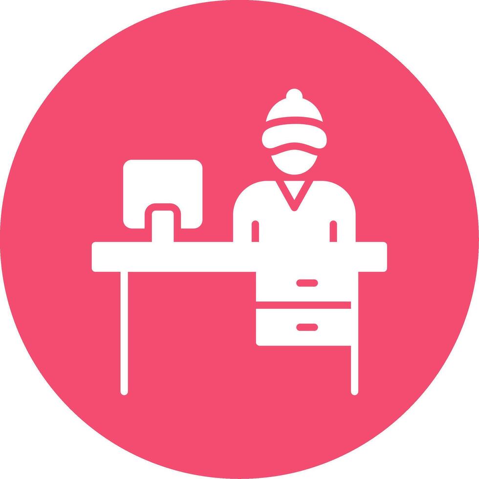 Office Multi Color Circle Icon vector