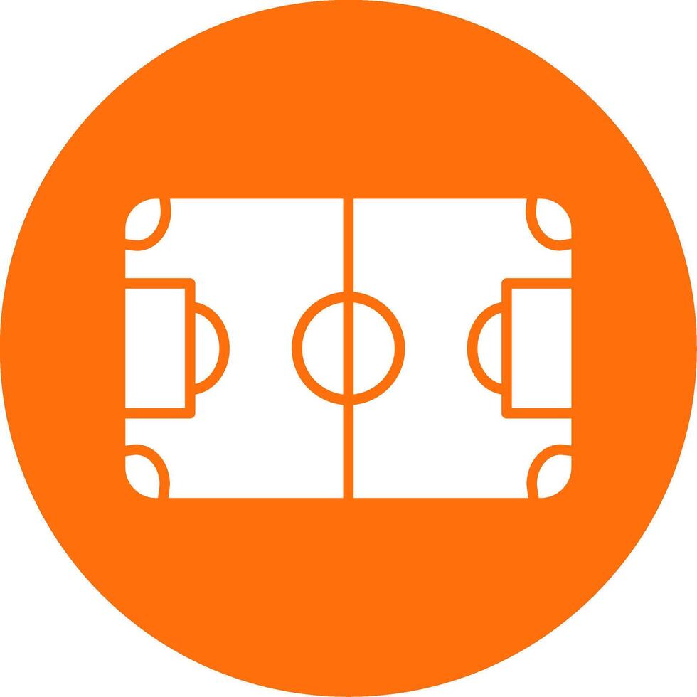 Soccer Field Multi Color Circle Icon vector