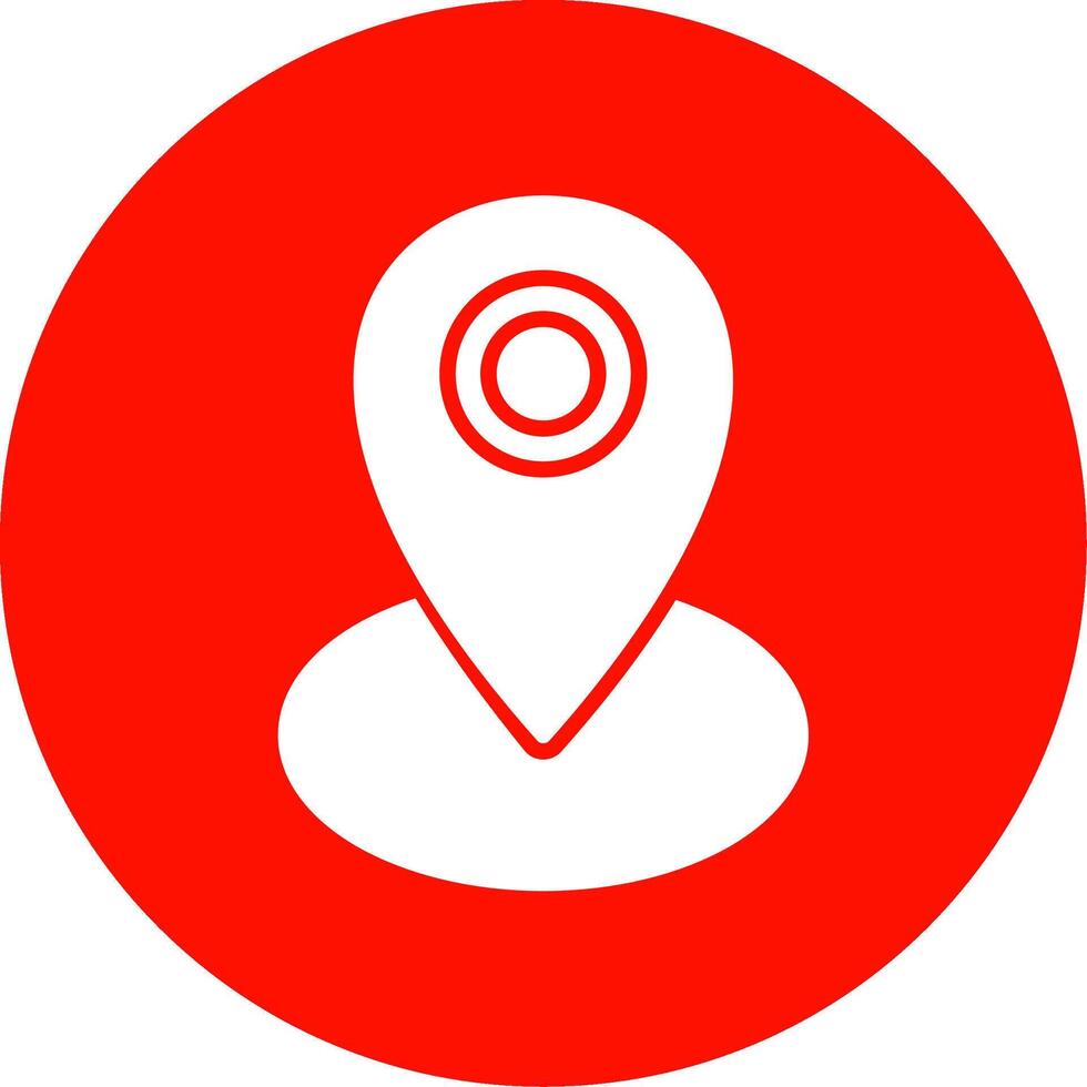 Gps Multi Color Circle Icon vector