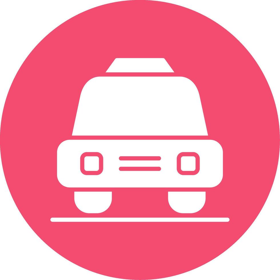 Taxi Multi Color Circle Icon vector