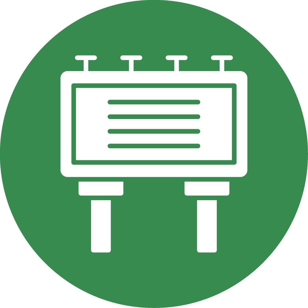 Billboard Multi Color Circle Icon vector