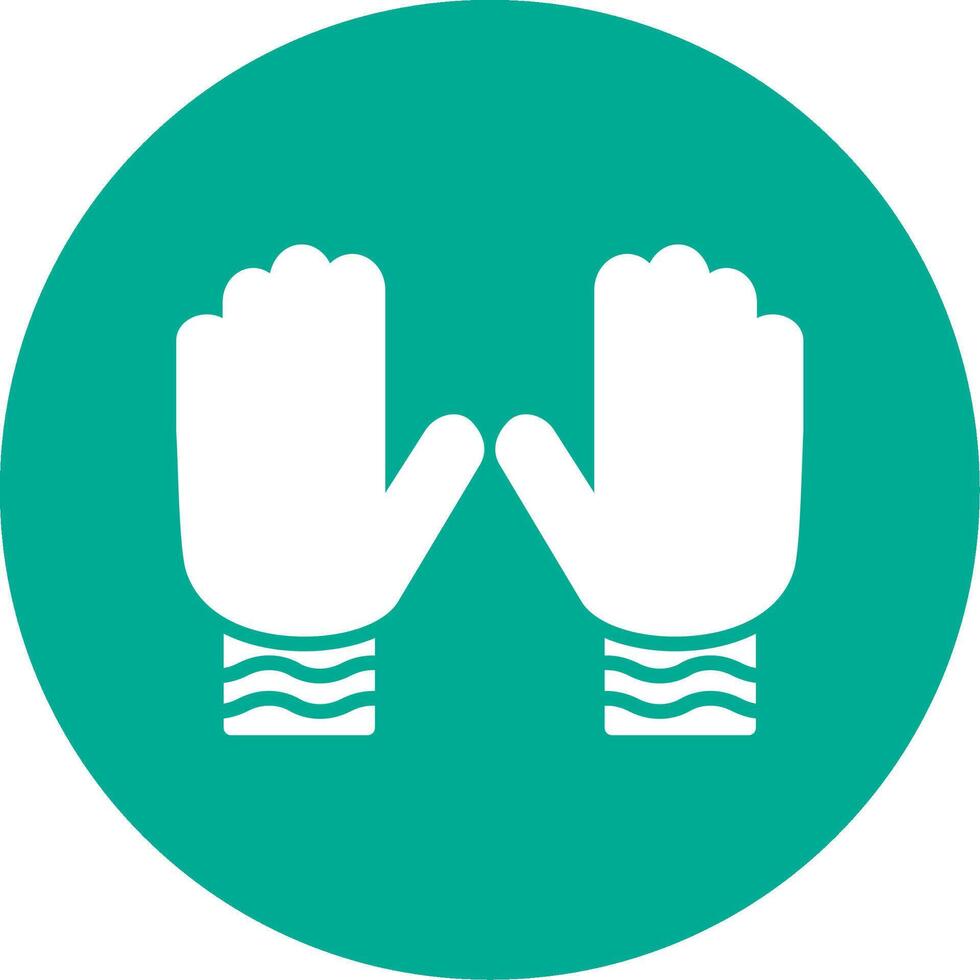 Gloves Multi Color Circle Icon vector