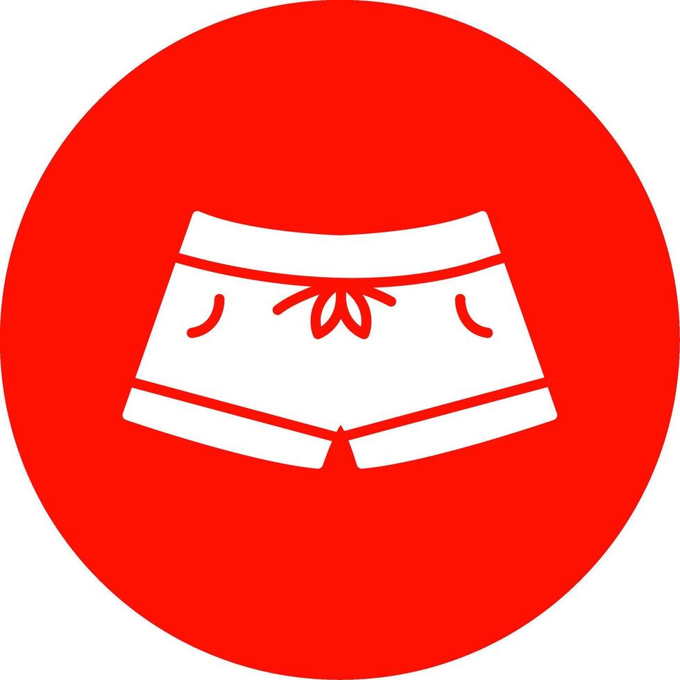Swim Shorts Multi Color Circle Icon vector