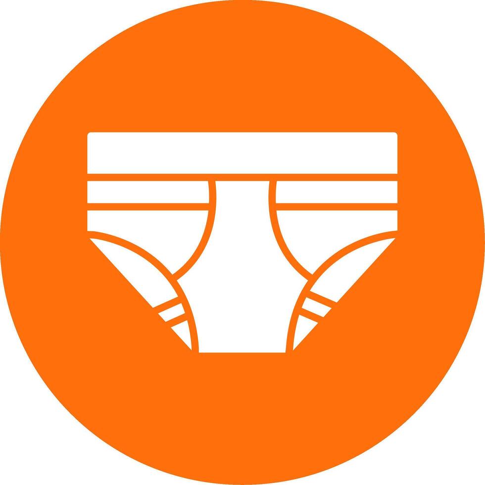 Underwear Multi Color Circle Icon vector