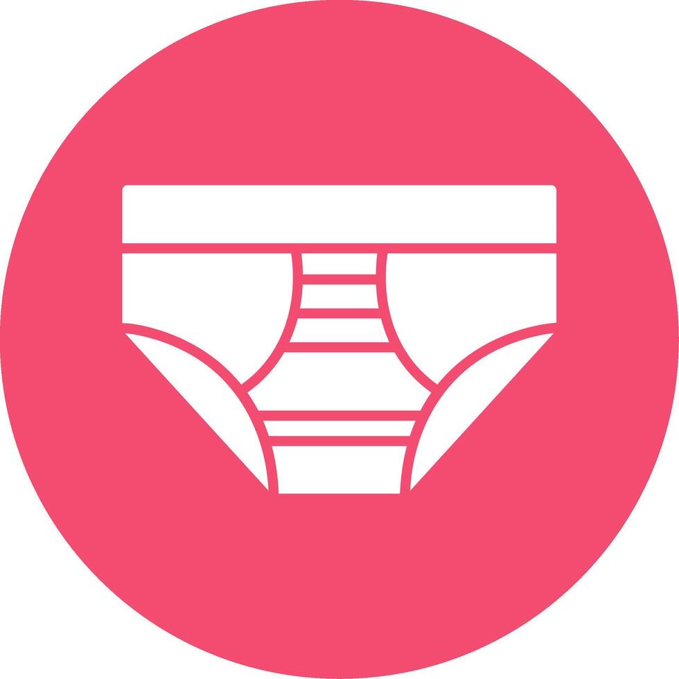 Underwear Multi Color Circle Icon vector