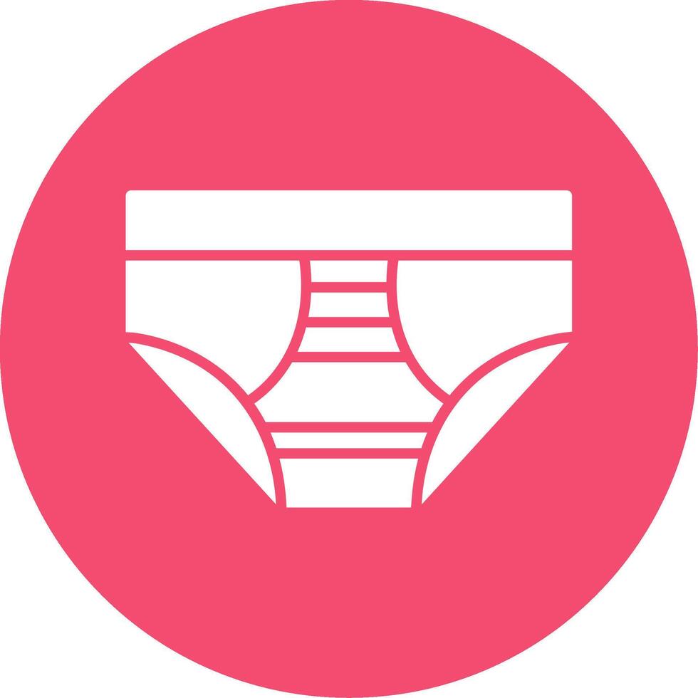 Underwear Multi Color Circle Icon vector