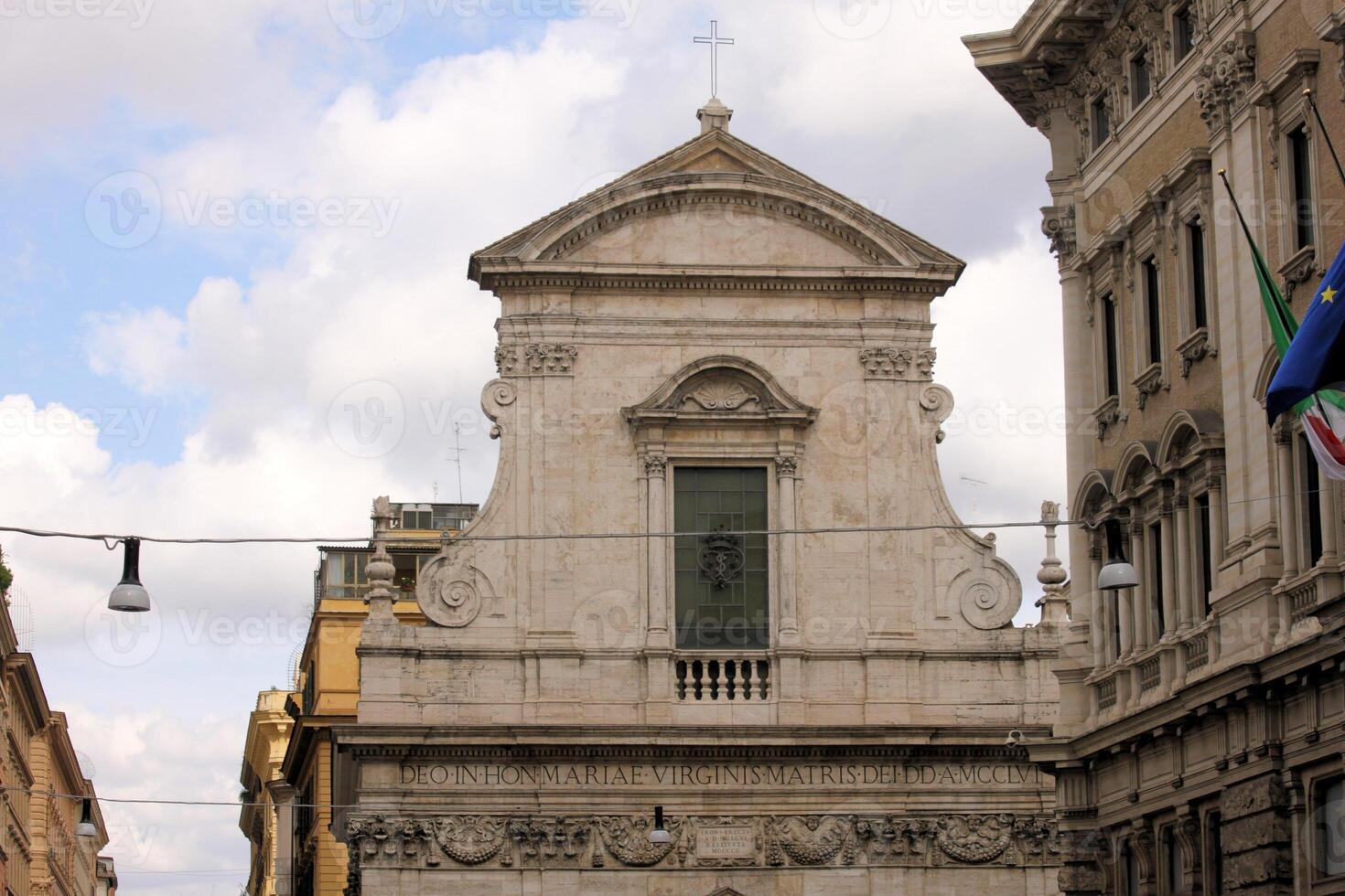 A view of Rome in Italy photo
